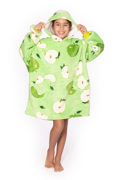 TillyBilly Junior sweatshirt blanket with sleeves, hood and pockets, one size...