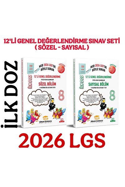SİNAN KUZUCU YAYINLARI SİNAN KUZUCU 12Lİ GENEL DEĞERLENDİRME SINAV SETİ LGS 2026