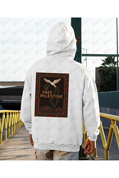 Nulivez Palestine Design Back Printed, High Quality Unisex Oversize Hoodie