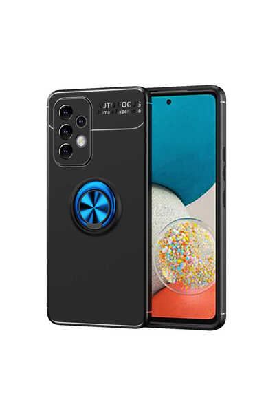 zore غطاء حماية سيليكون SENK Ravel لهاتف Galaxy A73 - أسود-أزرق