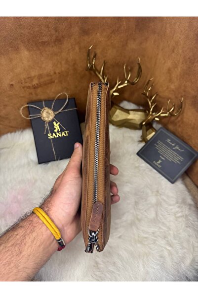 SANAT Sl-2111 Genuine Leather Wallet 21.5cm X 11.5cm