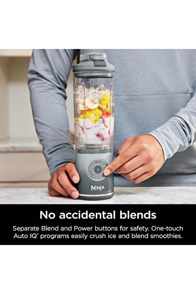 NINJA Blast Max Portable Cordless Blender, 22 oz, Twist & Go, 3 Programs, Silver (BC251SL)