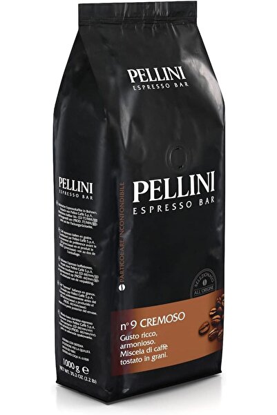 PELLİNİ حبوب قهوة إسبريسو بار كاملة - كريموسو، 1 كجم