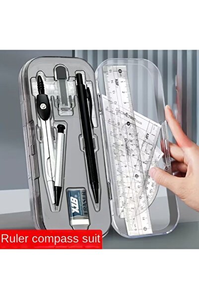 Art Tone مجموعة مسطرة ومسطرة قابلة للطي مكونة من 8 قطع - مجموعة أدوات رسم قياسية للمدرسة والمشاريع الفنية