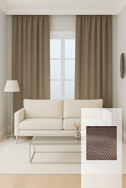 Perlife Gold ® Solid Color Background Curtain – No Pleats, Extra Foam – Living Room and Sitting Room |   Custom & Ready-To-Wear