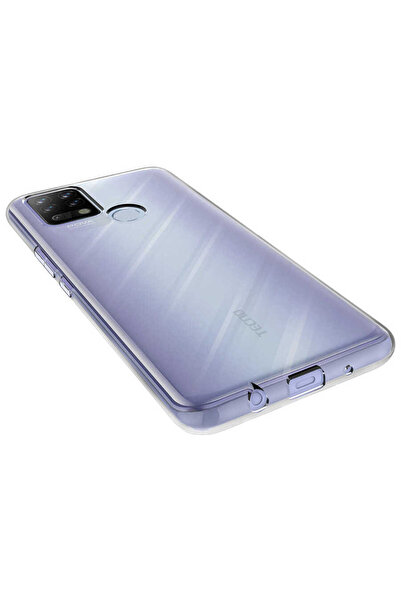 zore Tecno Pova Case Senk Super Silicone Cover - Colorless