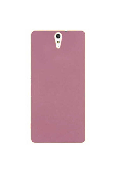 zore غطاء سيليكون SENK Premier لهاتف Sony Xperia C5 - ذهبي وردي