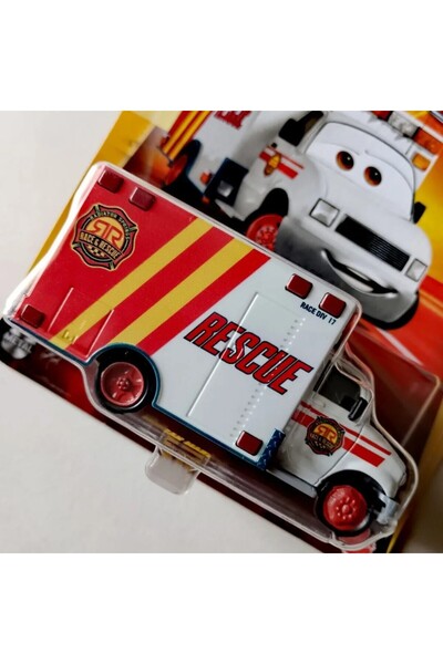 TOYFEST Disney Pixar Cars Morgan Martins Rescue Vehicle 1:55 Metal Diecast Collectible Toy