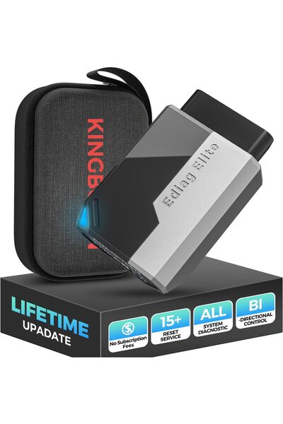 KİNGBOLEN ماسح ضوئي Ediag Elite OBD2 بتقنية البلوتوث - ثنائي الاتجاه، مع أكثر من ١٥ إعادة ضبط، وتحديثات مدى الحياة
