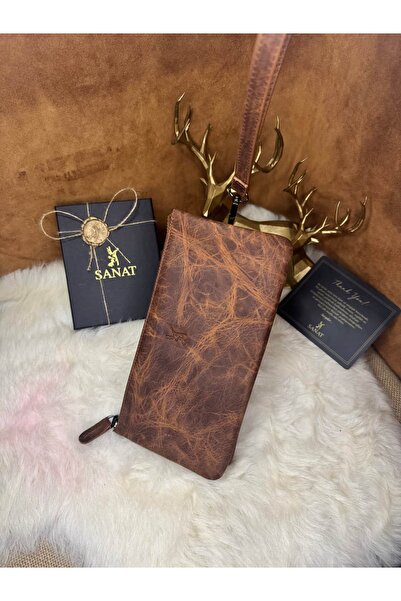 SANAT Sl-2111 Genuine Leather Wallet 21.5cm X 11.5cm