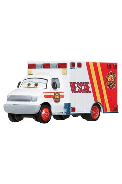 TOYFEST Disney Pixar Cars Morgan Martins Rescue Vehicle 1:55 Metal Diecast Collectible Toy