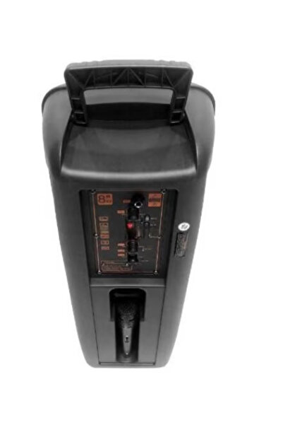 AHMED Portable Speaker 8 x 2 inch KTS 1745 RGB with Microphone and Remote Control 2400 mAh