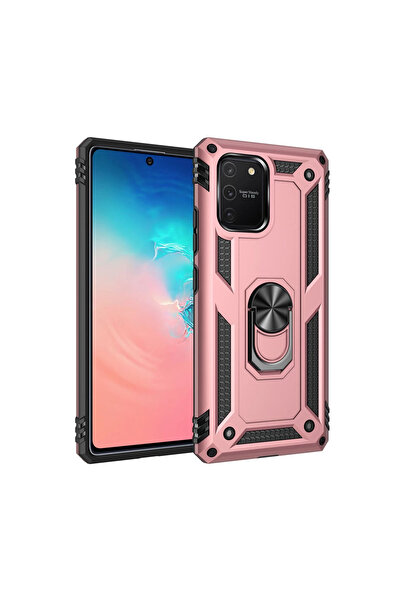 Marsilyan غطاء حماية سامسونج جالاكسي A91 / S10 لايت من السيليكون مع حلقة صوفي...