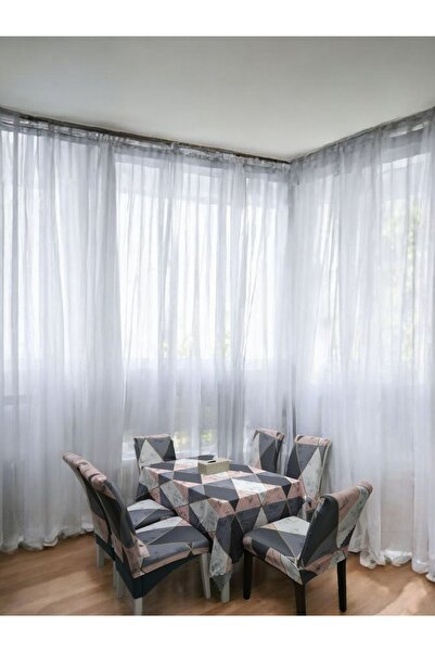 Saf By Arams Dining Table & Chair Covers Set, 6 Seater, Stretchable Design, 1 Table Cover with 6 Chair Covers.