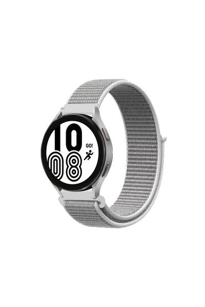 eco port حبل فيلكرو شبكي لساعة سامسونج جالاكسي 4 - أبيض