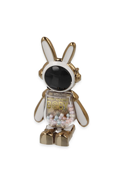 eco port حامل أسترو أرنب رائد فضاء - أبيض