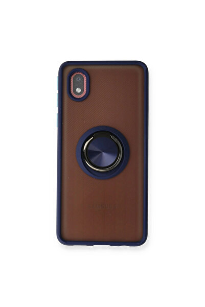 eco port غطاء سيليكون لهاتف سامسونج جالاكسي A01 كور مع حلقة مونتريال - باللون...