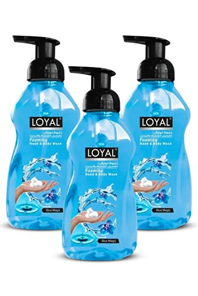 Loyal غسول اليدين والجسم الرغوي، بلو ماجيك، 3 × 500 مل