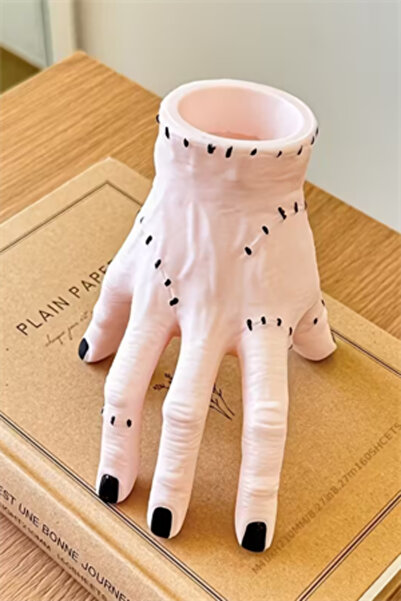 Trade Bazaar Hand Shaped Resin Pen Holder | Stylish Desktop Pen & Stationery Organizer (1 Piece)