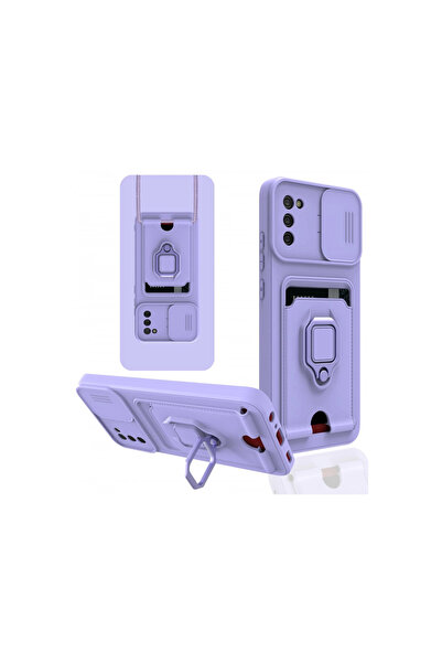 eco port حافظة سامسونج جالاكسي A03s زوما مع حلقة لبطاقة العمل من السيليكون - ...