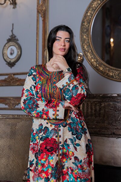 AFandina Exclusive winter jalabiya with an elegant and warm look A-7798