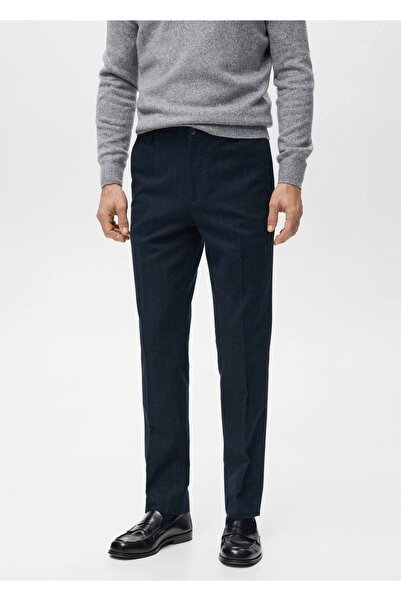 MANGO Man Slim fit flanel pantolon