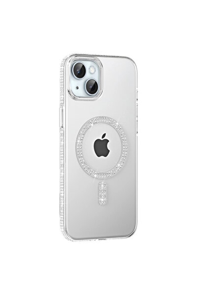 eco port غطاء ماجسيف مرصع بالأحجار لجهاز آيفون 14 من جوكو - رمادي طبيعي