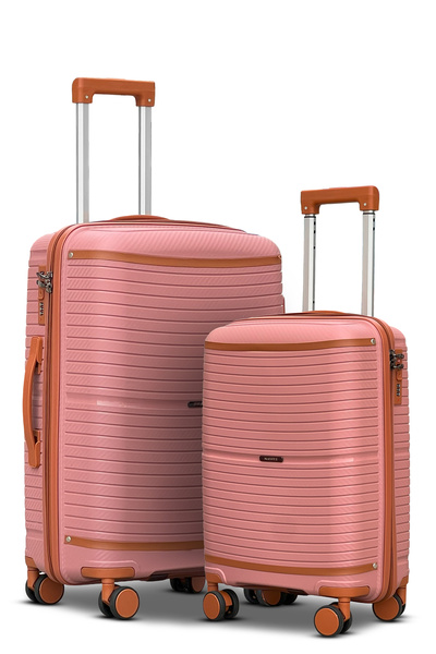 ZAAPPY Hard Shell 2PCS SET (20/24 Inch) Unbreakable Luggage Lightweight, Secured Lock, Smooth Wheels