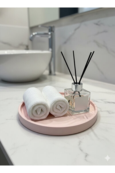 Ormira Konsept Pink Round Stone Plate