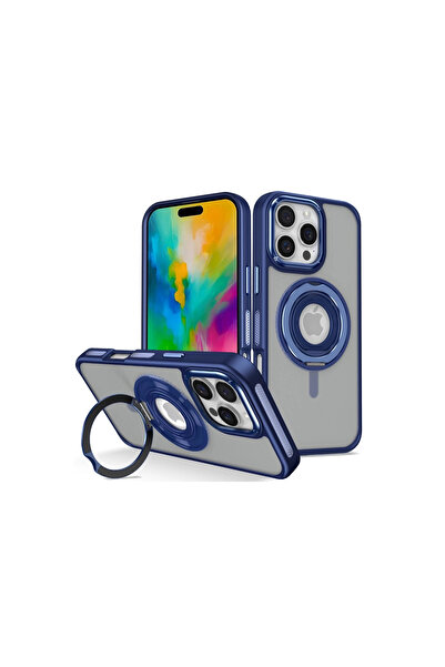 FREEDOM STOREE غطاء جوكو آيفون 16 برو ماكس بانزا مع حامل ماج سيف - أزرق داكن