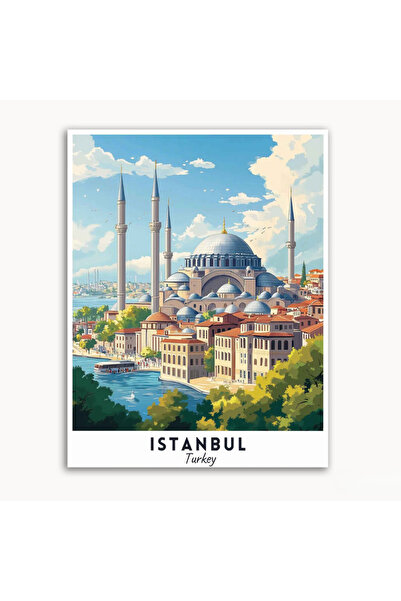 tuvart Sayılarla Boyama Seti Dünya Şehirleri 40x50cm, Türkiye İSTANBUL