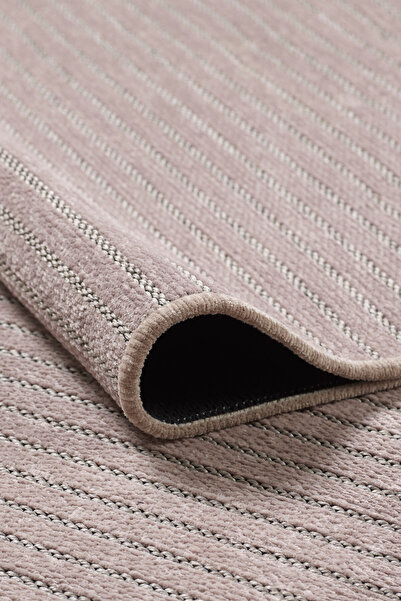 paradis Bej Fitilli Desen Şönil Kilim Makinede Yıkanabilir Kaymaz Taban Halı ...