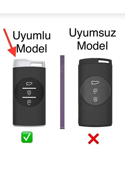 GMA KEYS Husă pentru chei inteligente Chery Tiggo 7 Pro cu 3 butoane, culoare roșu auriu, calitate de primă clasă