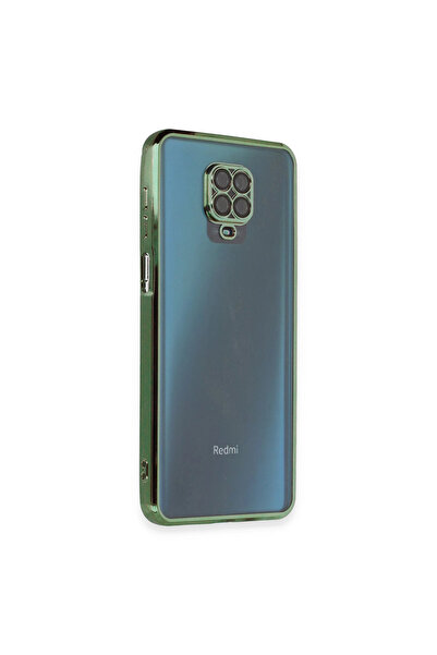eco port حافظة ريدمي نوت 9S من السيليكون مع عدسة حماية للكاميرا - أخضر