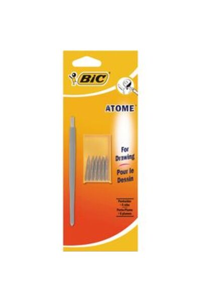 Bic Atome dip pen holder with 6 nibs - available in different colors