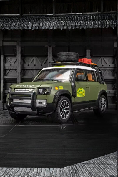 craftivio Metal Yeşil Işıklı Sesli 1:22 Ölçek Detaylı Açılır Kapı Land Rover ...