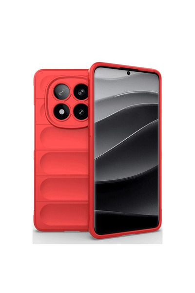 eco port حافظة ريدمي نوت 14 برو 5 جي من السيليكون المثالي - أحمر