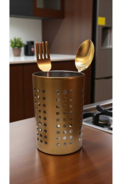 IKEA Ordnıng Çatal Kaşık Kabı Büyük 18 Cm Gld