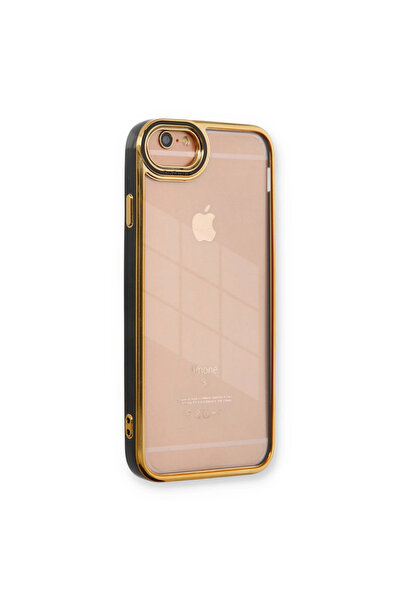 Marsilyan حافظة آيفون 6 من السيليكون مع عدسة ليفا - اللون الأسود