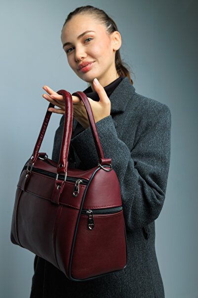 fubileather Genuine Leather Soft Textured Hand and Shoulder Bag