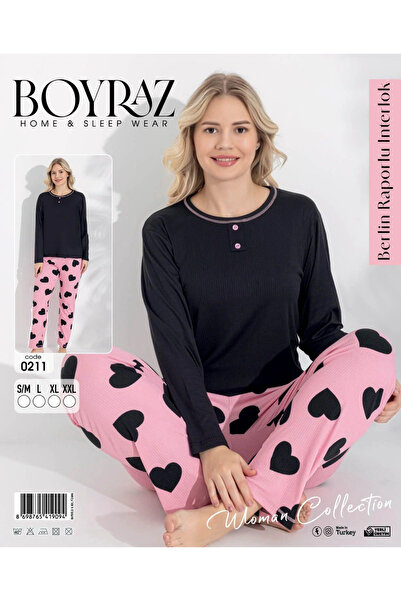Kocabey Women's Long Sleeve Pajama Set