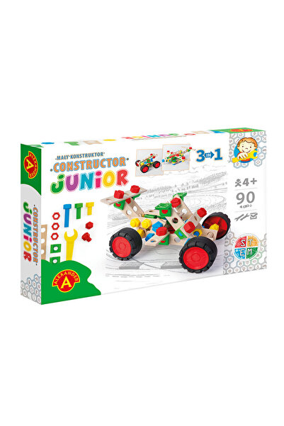 Alexander Toys Junior Constructor Game - Buggy, 3in1, 90 pieces, STEM game, 4+