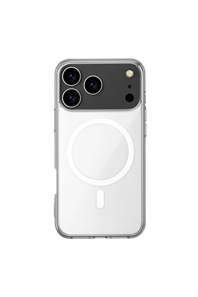 Marsilyan حافظة آيفون 17 برو ماكس ماجنيتيكسيف سيليكون شفاف - شفاف