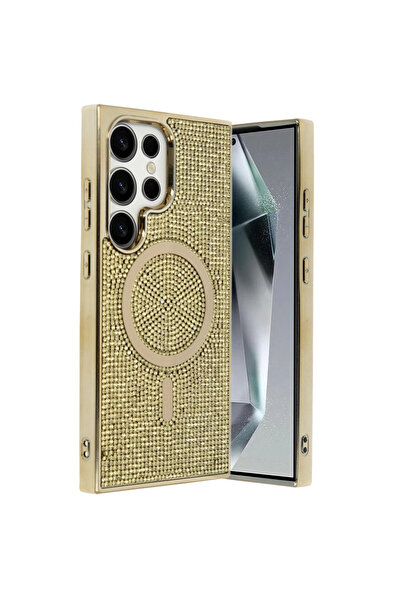 eco port غطاء جوكو لهاتف سامسونج جالاكسي S23 الترا هيلين ماج سيف - ذهبي