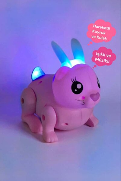 Fidan oyuncak Zıp Zıp Işıklı Müzikli Hareketli Tavşan ( Pilli )