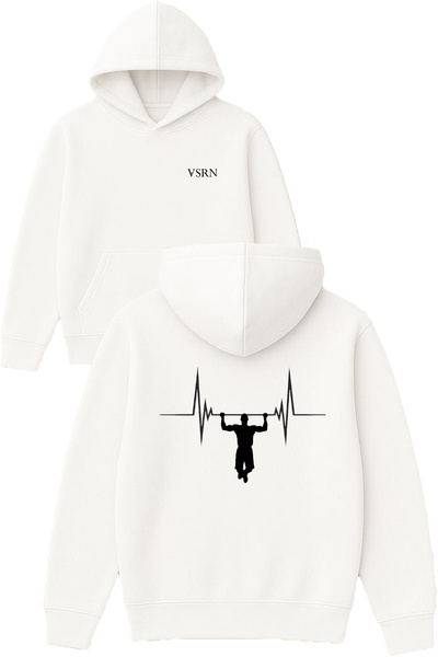 VSRN Φούτερ με κουκούλα Barfix Gym Athlete Design με στάμπα, σε μεγάλο μέγεθο...