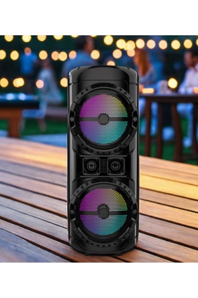 AHMED Portable Bluetooth speaker ZQS 12201 80W power 12x2 inch 6000mah with microphone