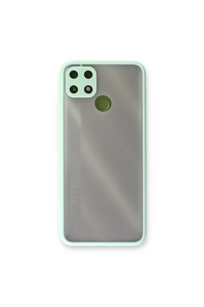 Marsilyan جراب Realme C25 غطاء سيليكون مونتريال - تركواز