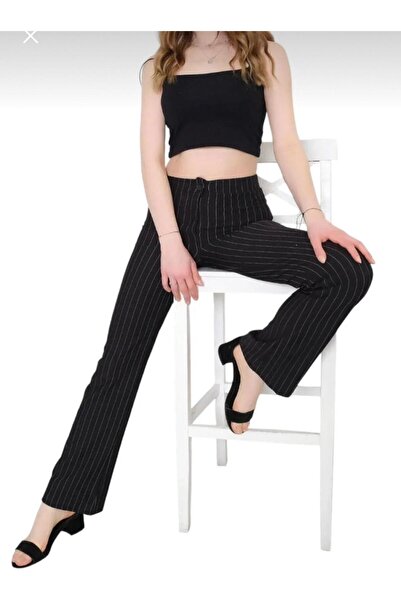 H&Z COLLECTION black and brown striped pants very good