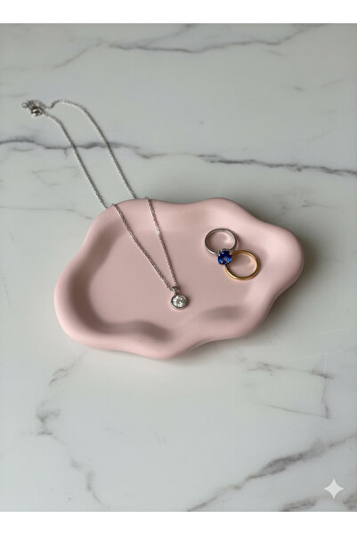 Ormira Konsept Pink Cloud Stone Plate